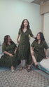 Designer Olive Women Dress ,Video